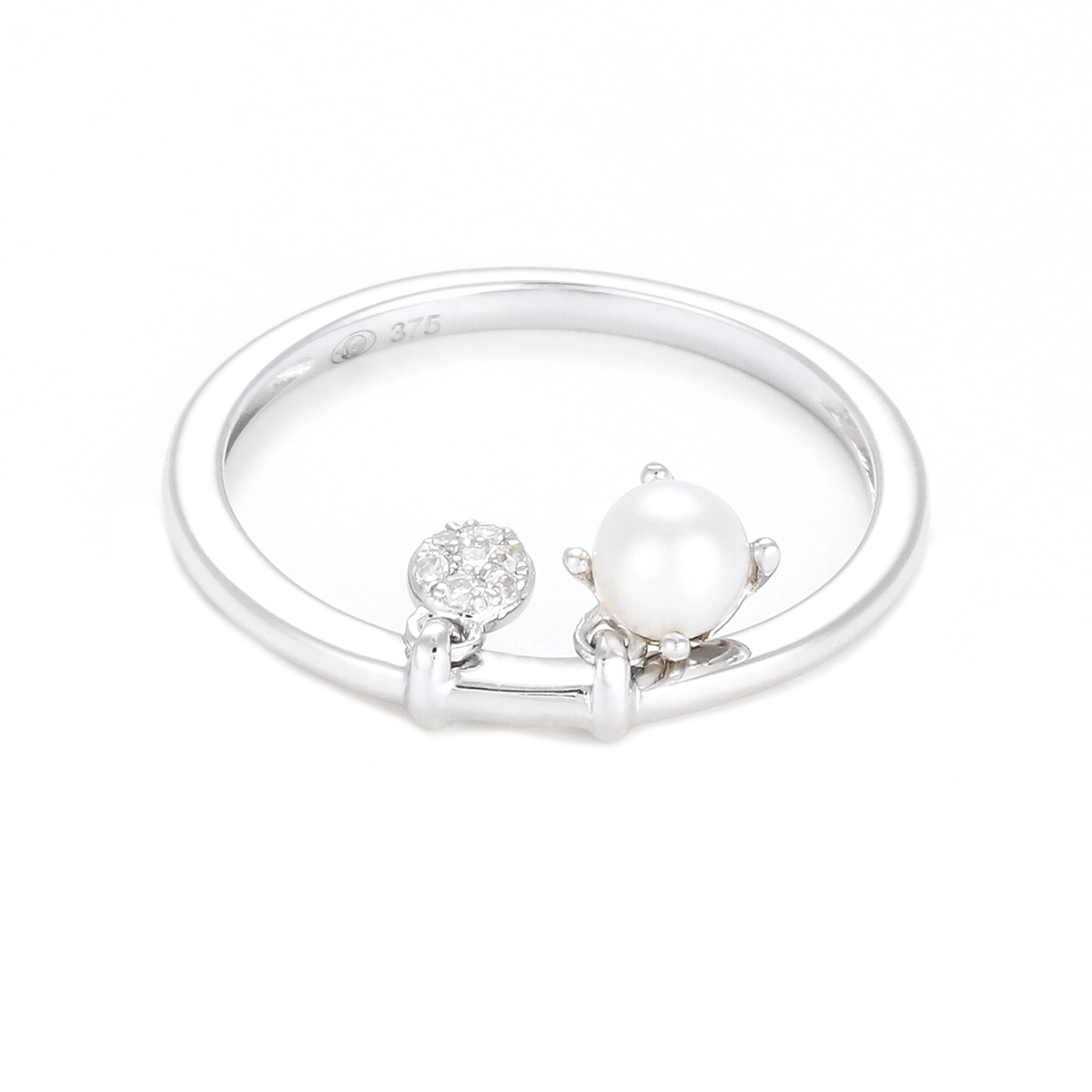 Bague "Dazzling pearl" Or, Perle et Diamants