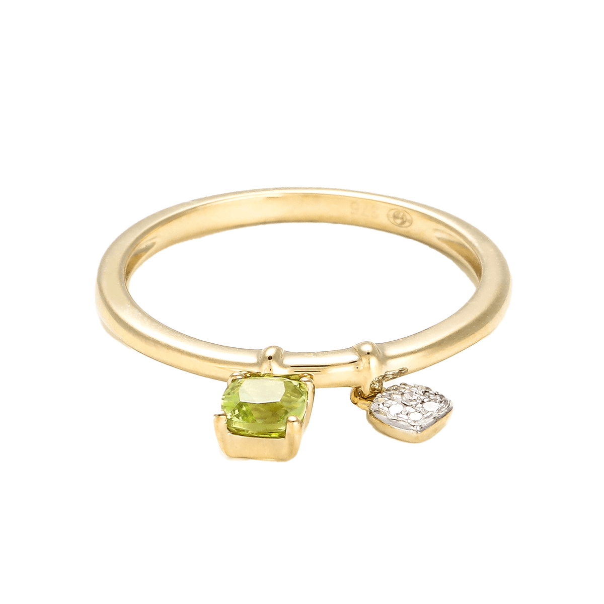 Bague "Darling Peridot" Or, Péridot et Diamants