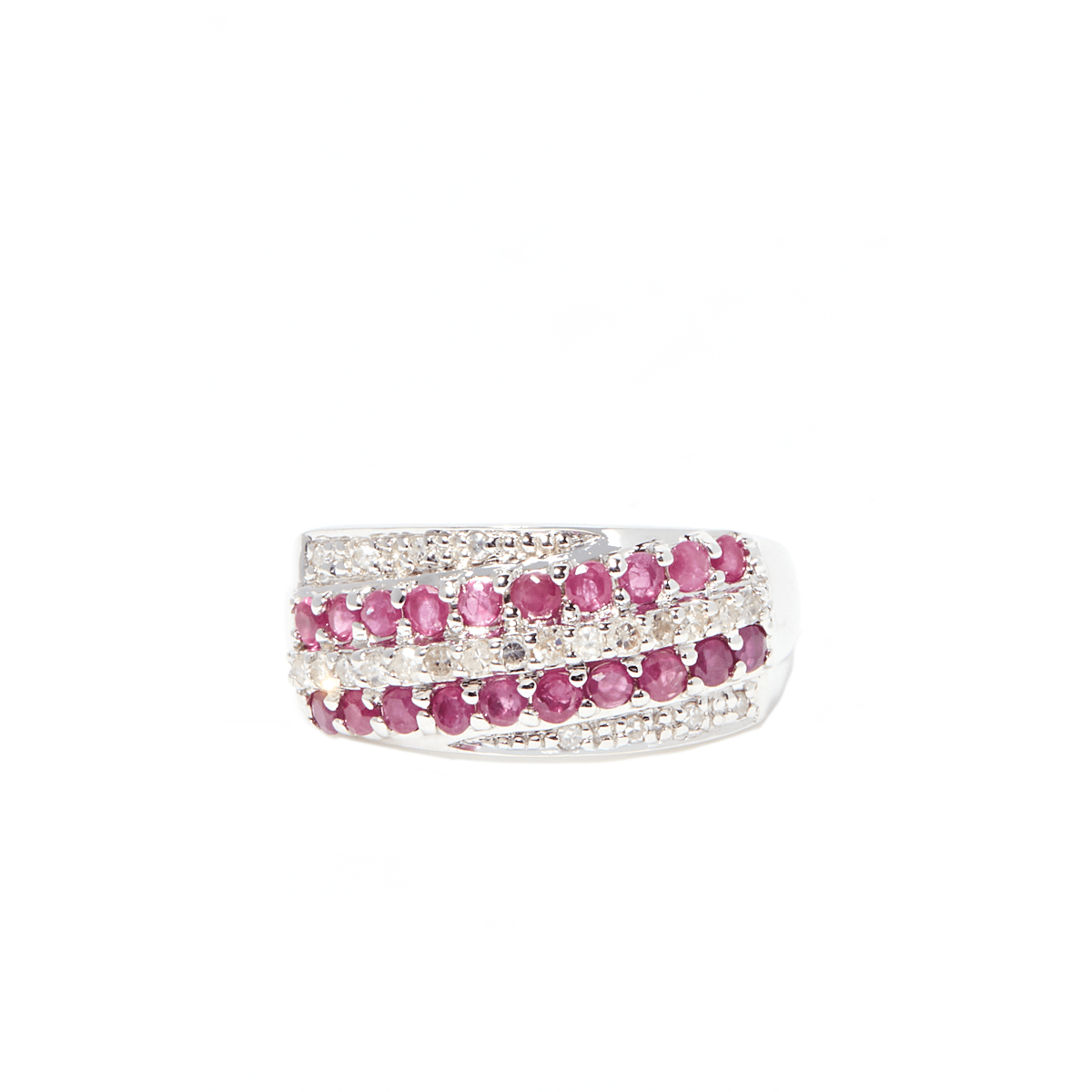 Bague "Chemin des Rubis" Or, Rubis et Diamants