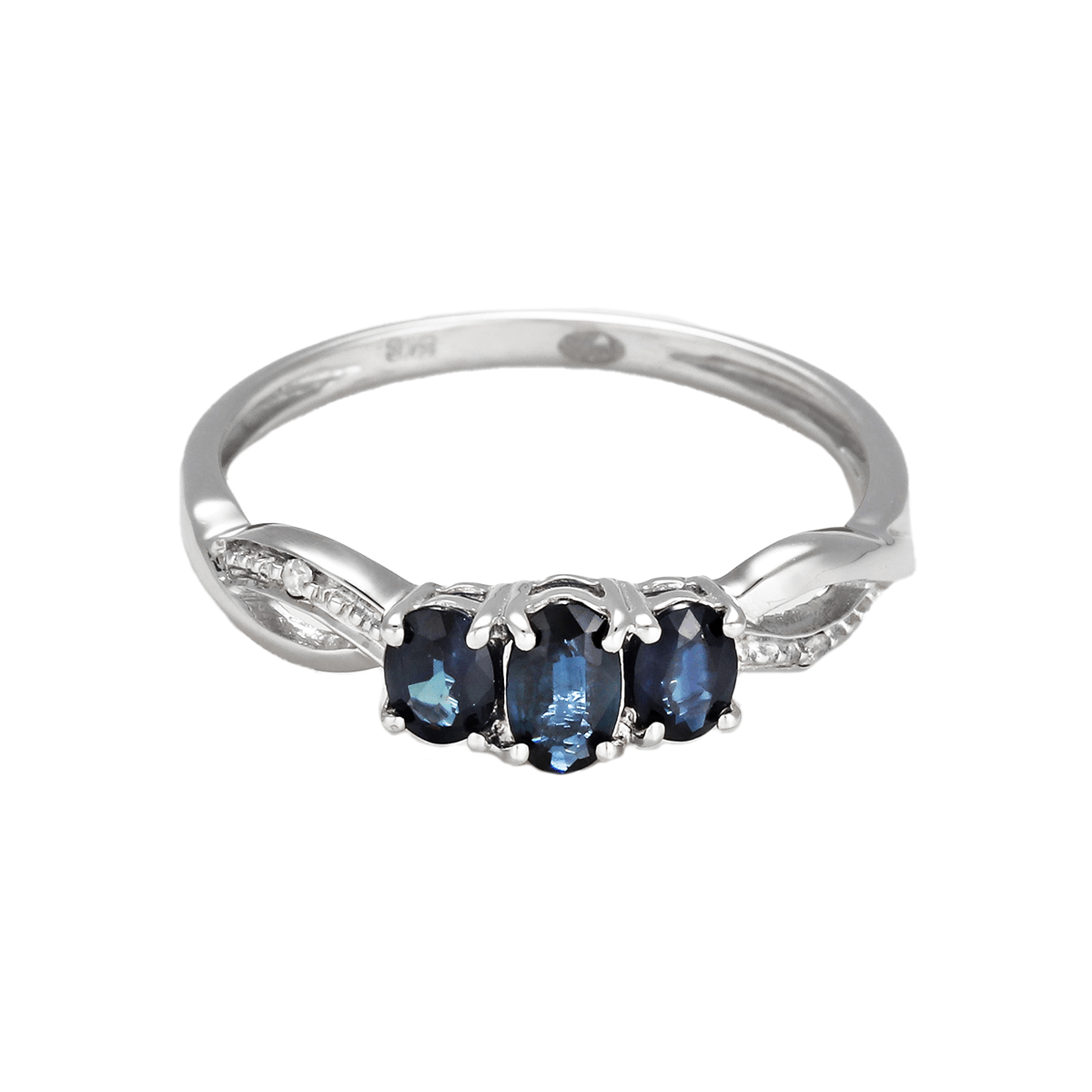 Bague "Trio Azul" Or, Saphirs et Diamants