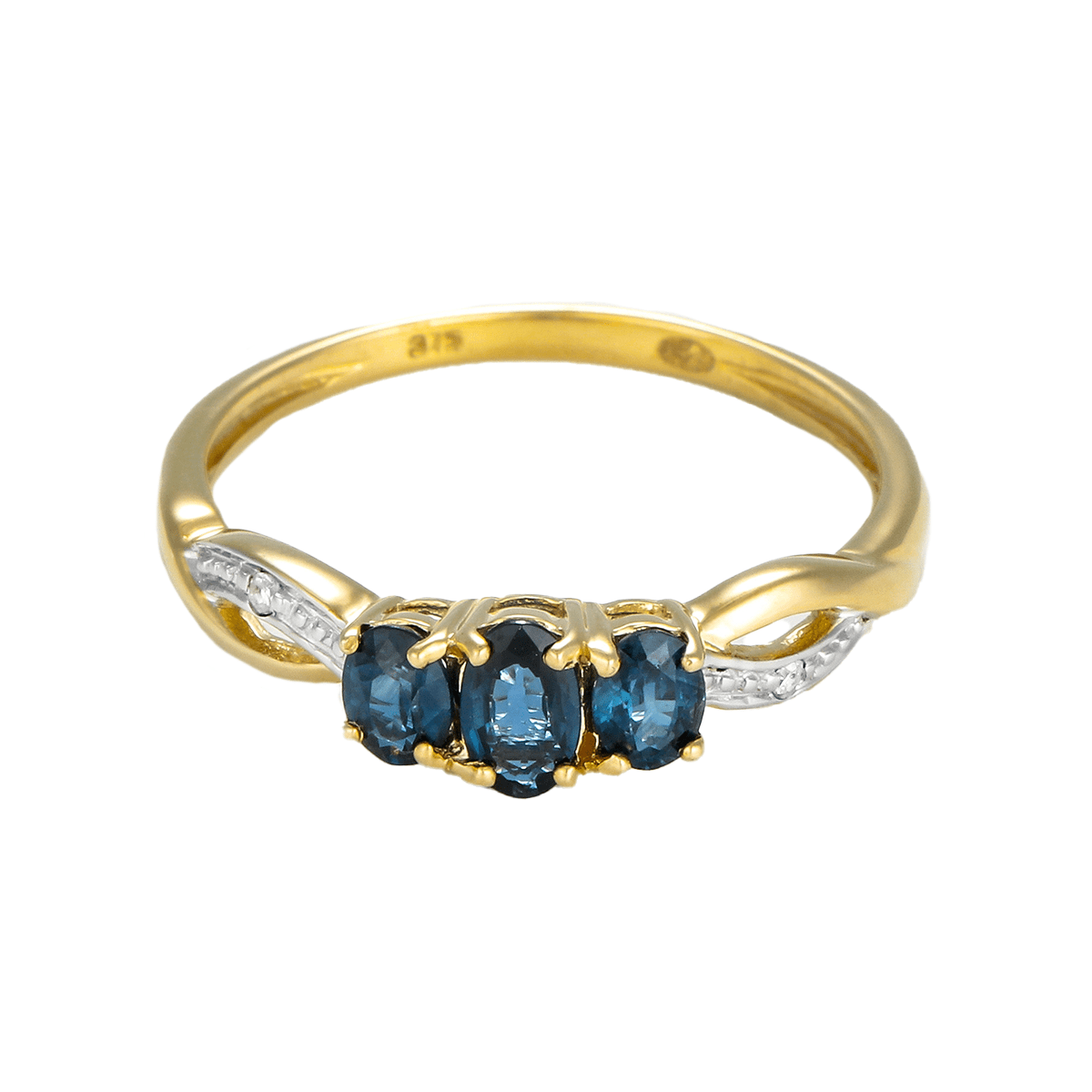 Bague "Curieuse" Or jaune et Saphir
