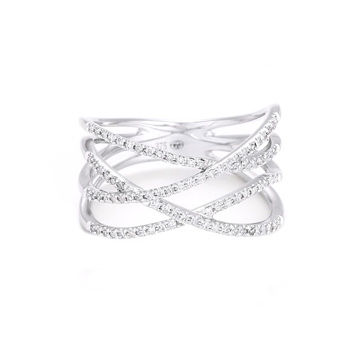 Bague "Entrelacs Lumineux" Or et Diamants Bague "Destin Mystique" Or blanc et Diamant