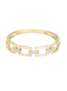 Bague "Maillage" Or et Diamants