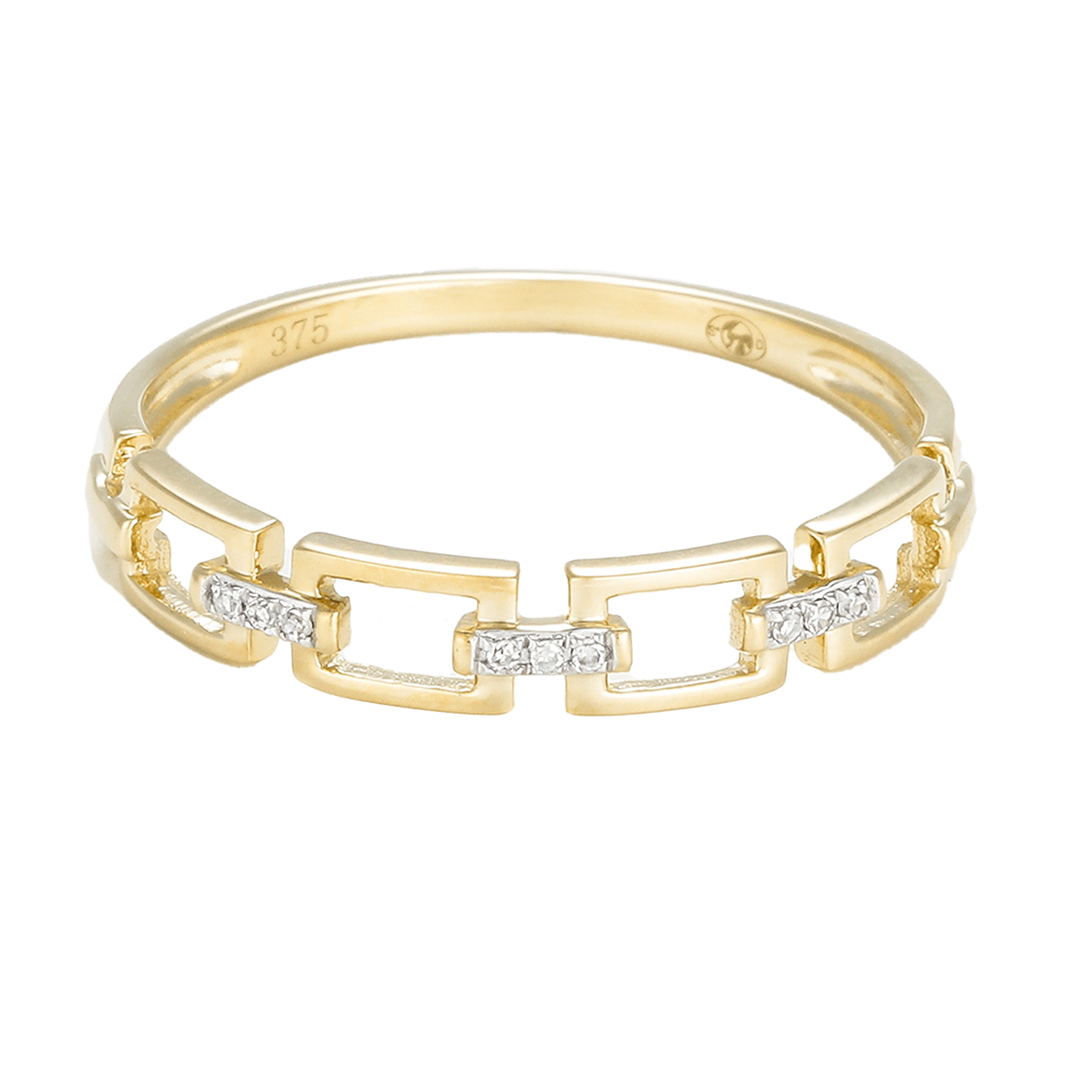 Bague "Maillage" Or et Diamants Bague "Efficace" Or jaune et Diamant