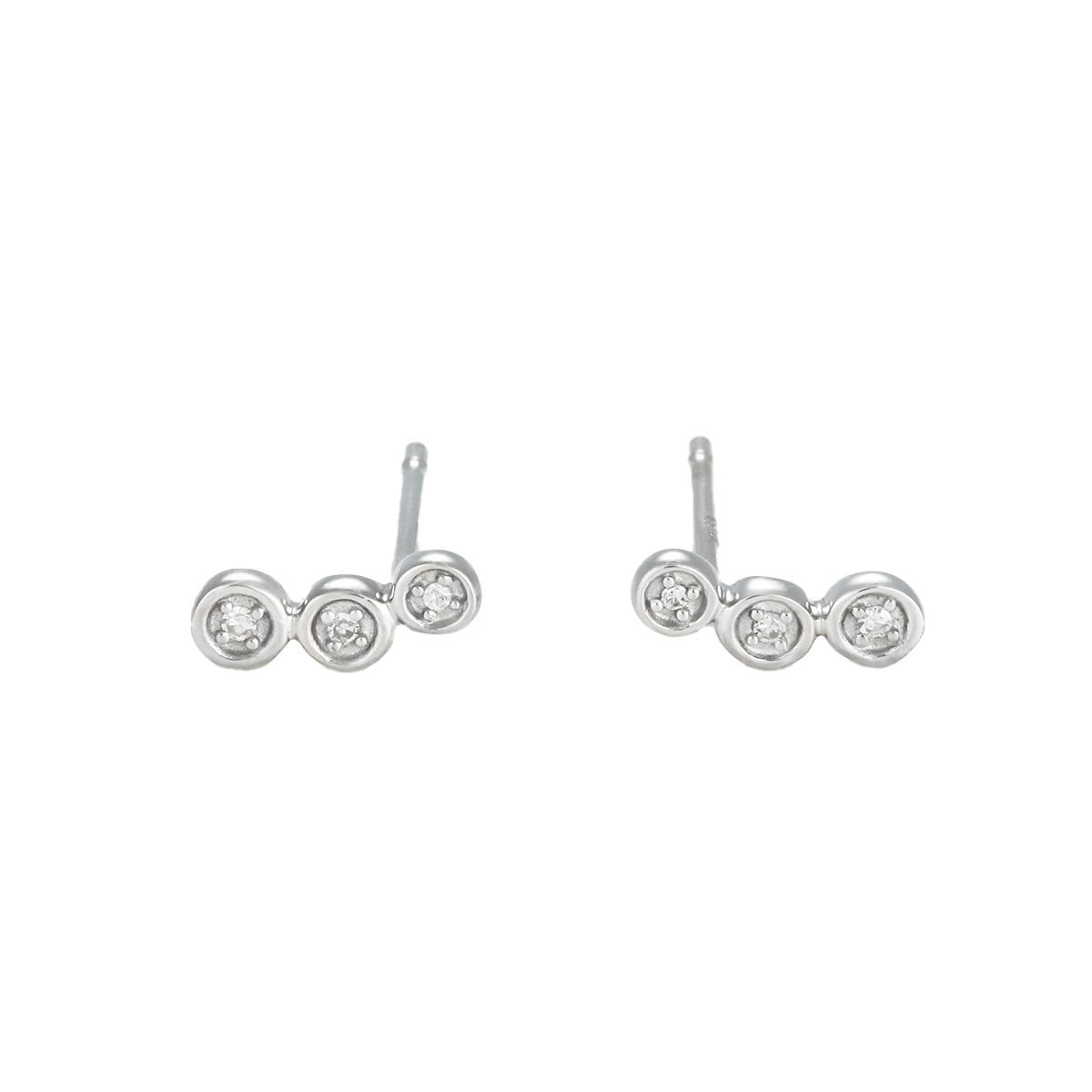 Boucle d'oreilles "Tres" Or et Diamants Boucles d'oreilles "Omniprésente" D0,02/6