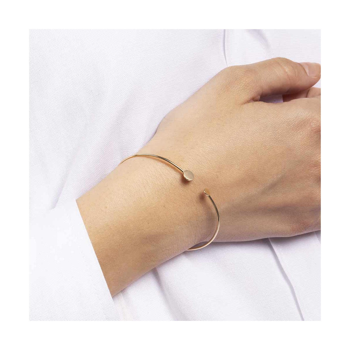 Bracelet jonc or jaune "Cercle d'or" Bracelet Bangle Cercle d'or"Irisée"