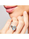 Bague "Pattaya Topaze" Or blanc et Diamants