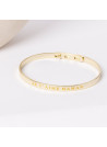 "JE T'AIME MAMAN" Jonc doré bracelet à message