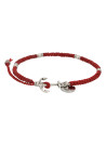 Bracelet en corde cirée"Red wax"