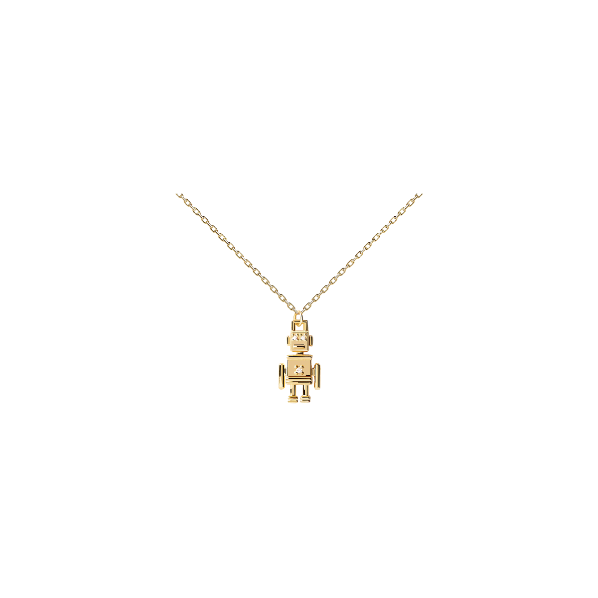 PDPAOLA Collier - Robert Gold - argent doré PDPAOLA Collier - Robert Gold - argent plaqué or - CO01-412-U