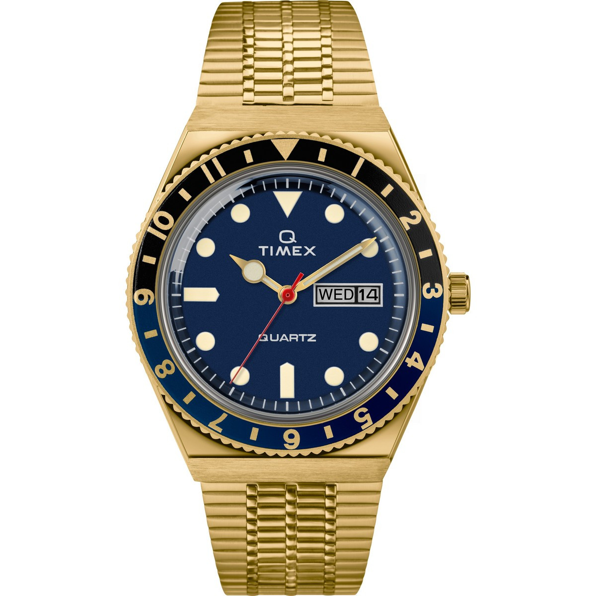 Montre Homme Timex "Q Timex Color" Boîtier 38 mm Cadran Bleu-TW2U61400 Montre Homme Timex "Q Timex Color" Boîtier 38 mm Cadran Bleu-TW2U61400