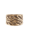 Bracelet émail simili cuir Gris