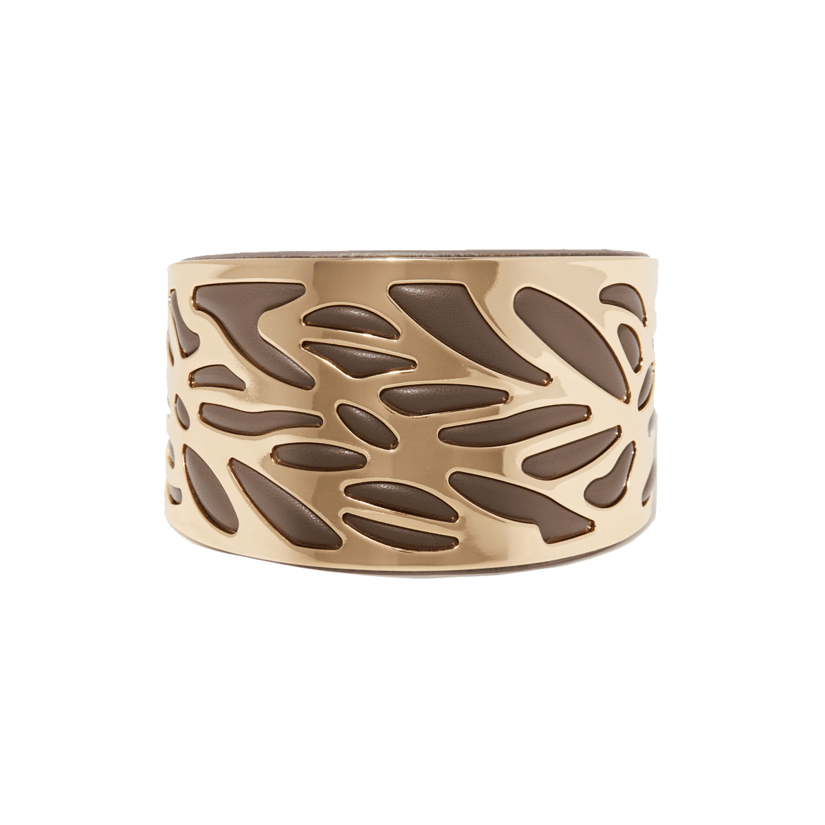 Bracelet Manchette VITRAELA gris finition dorée