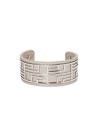 Bracelet émail simili cuir Gris "Grey"
