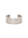 Bracelet émail simili cuir Gris "Nude"