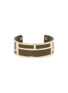 Bracelet émail simili cuir Vert "Singapour"