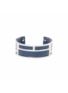 Bracelet émail simili cuir Bleu "Night"