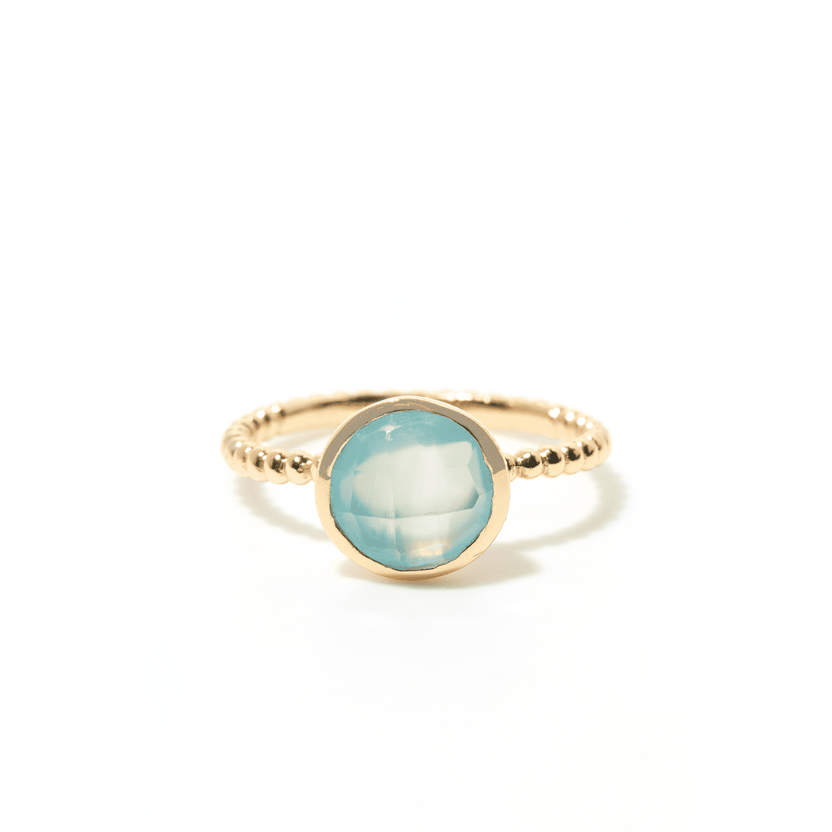 Bague Paraiba onyx Bague "Elapsis" Laiton doré
