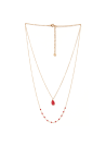 Collier "Paola" Jade rouge