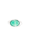 Bague agate verte