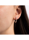 Boucles d'oreilles or blanc et oxydes de zirconium "Alizée"
