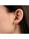 Boucles d'oreilles Or blanc