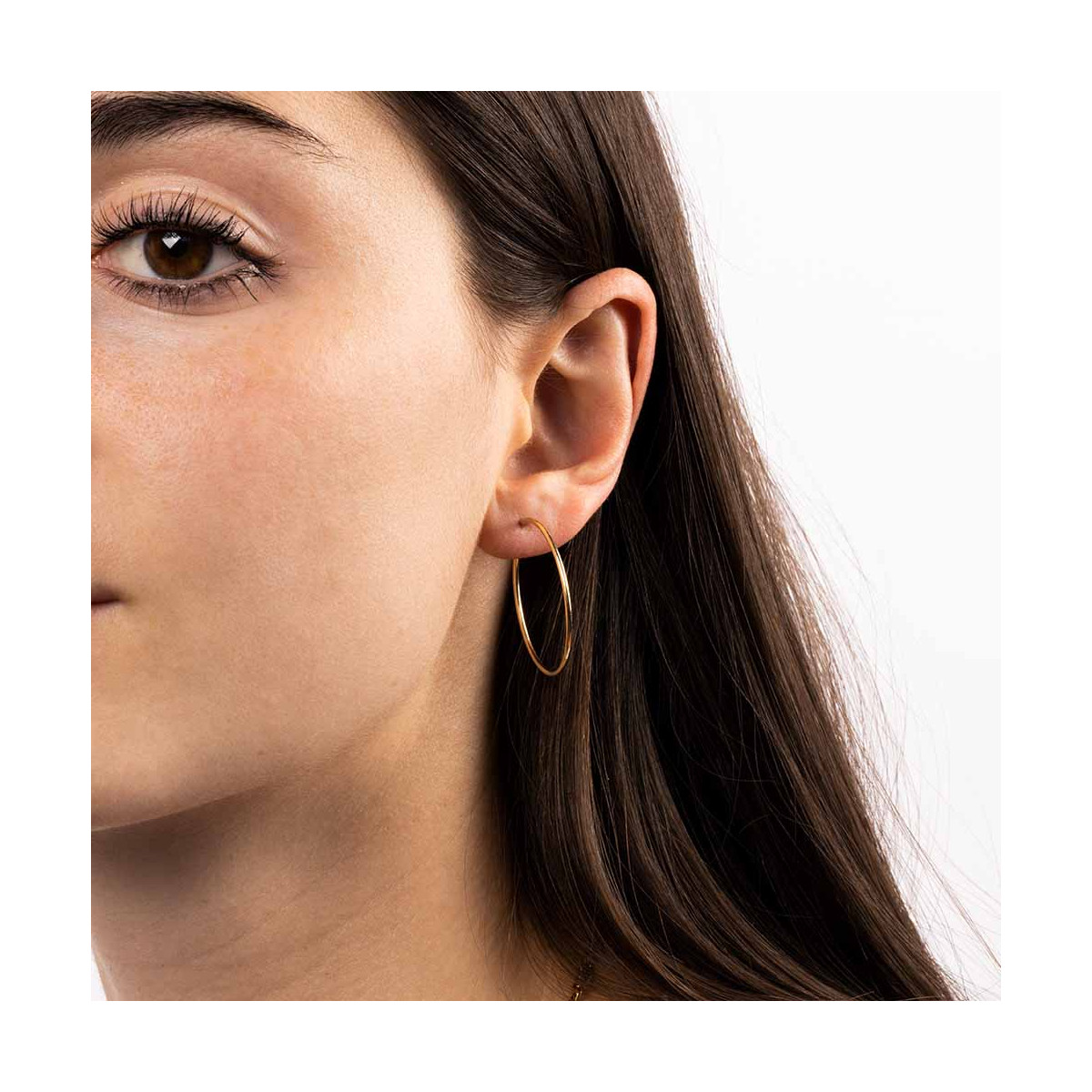 Boucles d'oreilles créoles Or jaune Boucles d'oreilles "Vibration" Or jaune