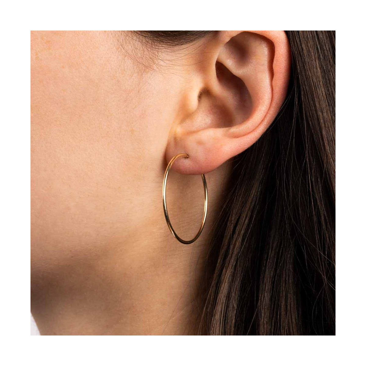 Boucles d'oreilles créoles Or jaune Boucles d'oreilles "Vibration" Or jaune