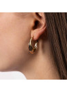 Boucles d'oreilles Or tricolore