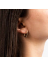 Boucles d'oreilles or jaune et oxydes de zirconium "Alizée"
