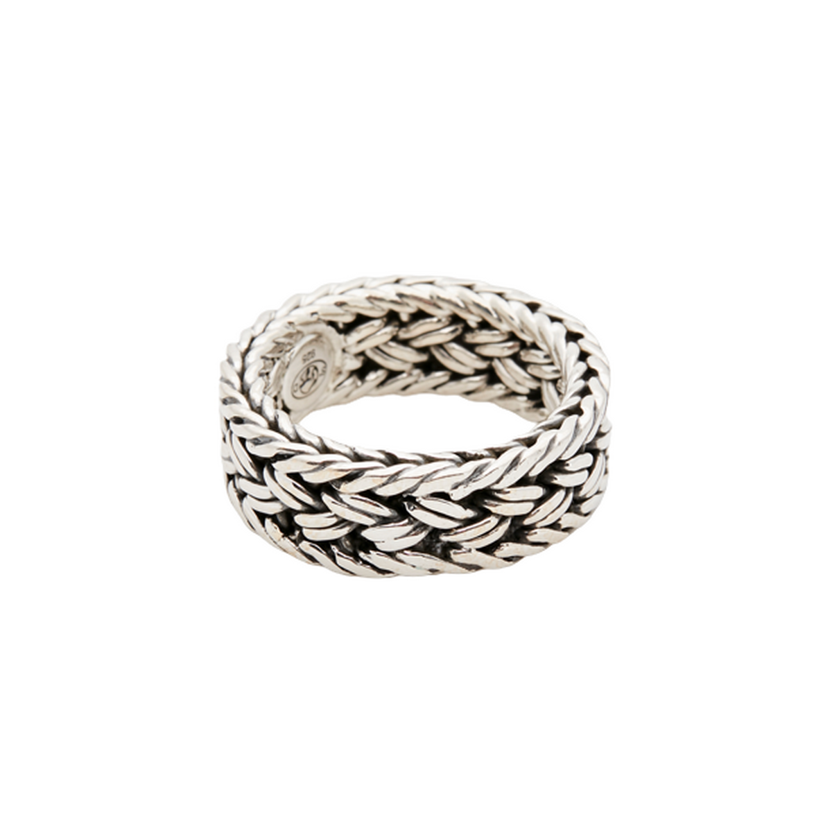 Bague tressée argent hotsell