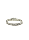 Bracelet gourmette maille serpent en argent massif