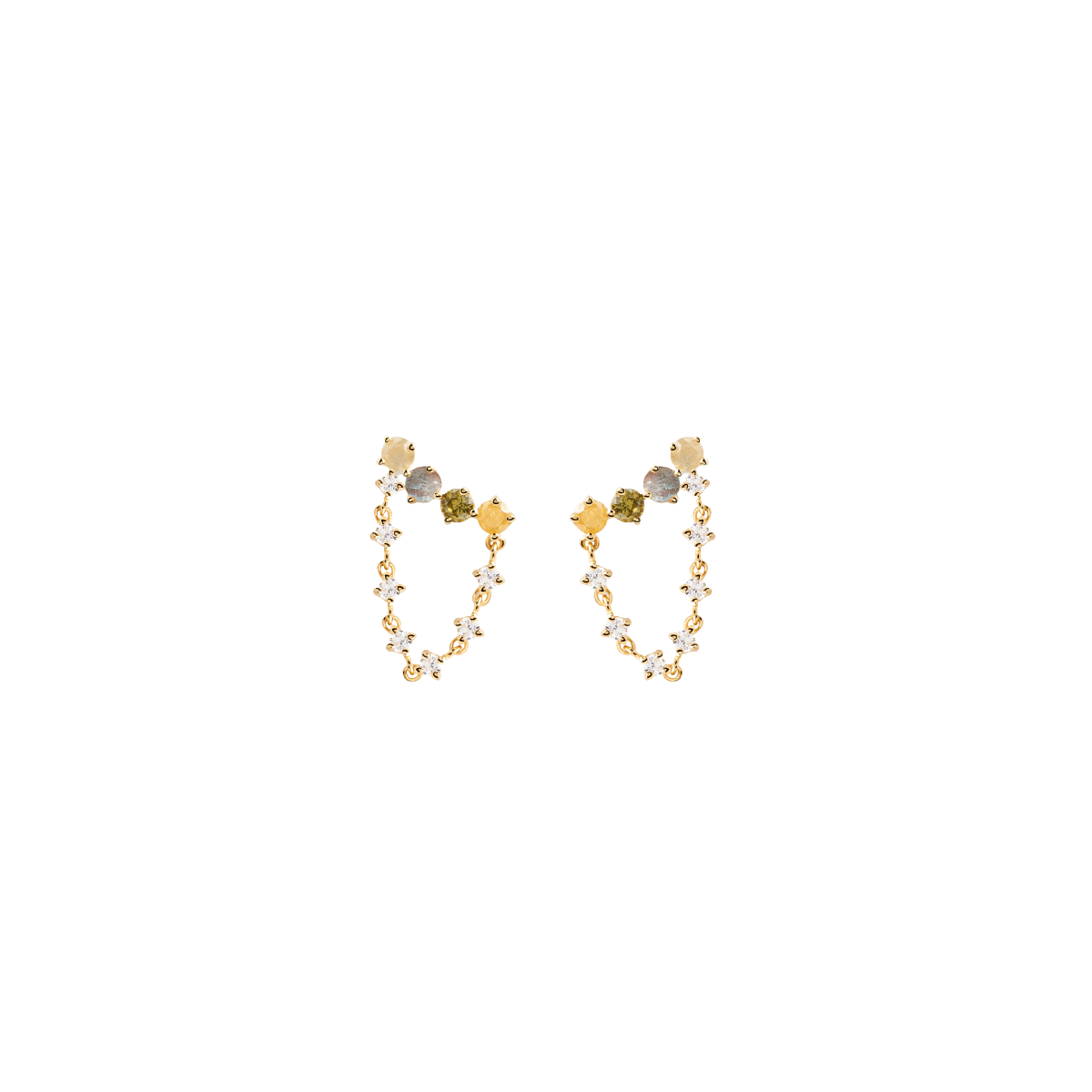 PDPAOLA Boucles d'Oreilles - Juno - en argent doré PDPAOLA Boucles d'Oreilles - Juno - en argent plaqué or - AR01-544-U