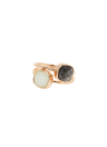 Bague 'Anaé' amazonite et labradorite