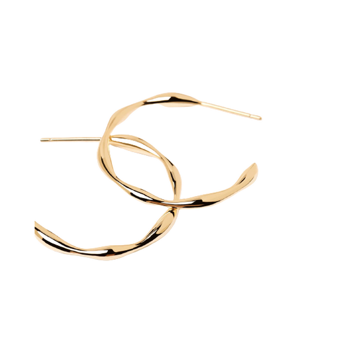 PDPAOLA Boucles d'Oreilles - FIVE - PDPAOLA Boucles d'oreilles Vanilla - Five - en argent plaqué or - AR01-306-U