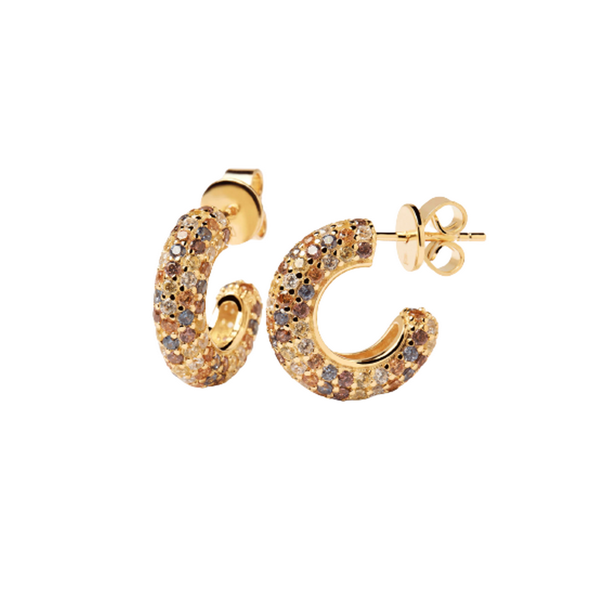 PDPAOLA Boucles d'Oreilles - FIVE - PDPAOLA Boucles d'oreilles Tiger - Five - en argent plaqué or - AR01-291-U