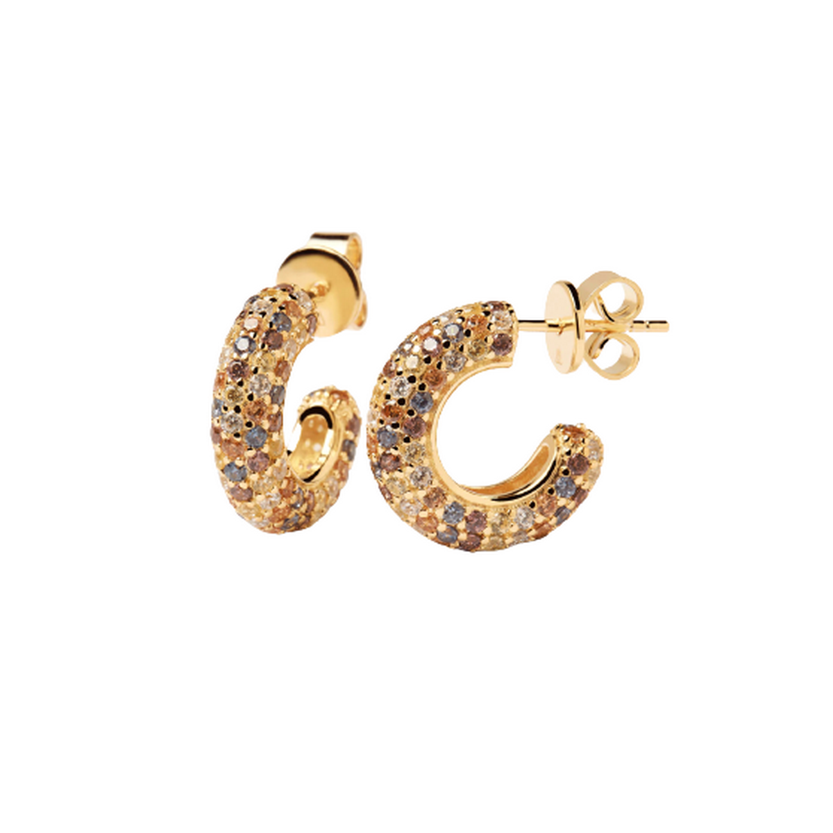 PDPAOLA Boucles d'oreilles Tiger - Five - en argent plaqué or  - AR01-291-U