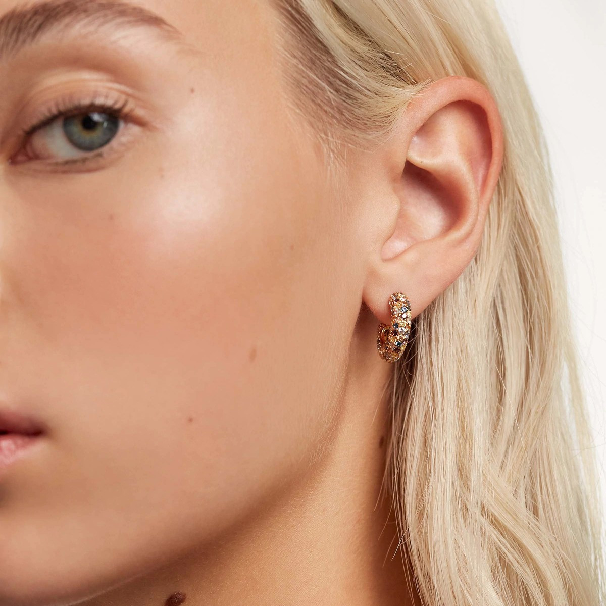 PDPAOLA Boucles d'Oreilles - FIVE - PDPAOLA Boucles d'oreilles Tiger - Five - en argent plaqué or - AR01-291-U