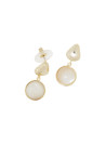 Boucles d'oreilles "Pam", Nacre blanche