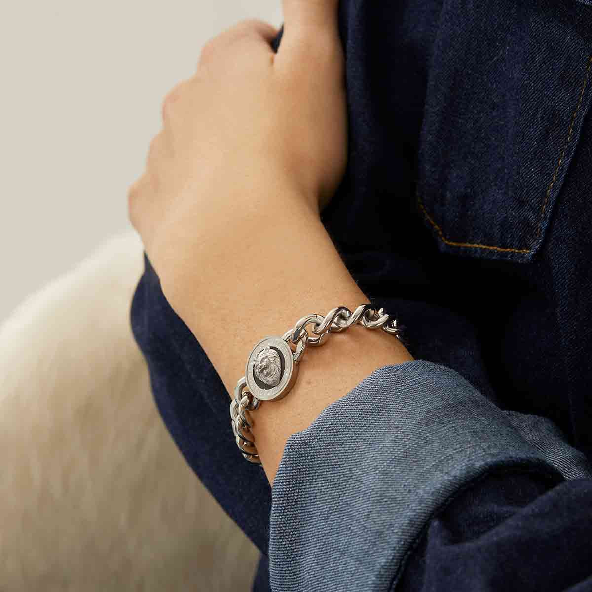 Bracelet Guess "Guess héro" Acier rhodié - UMB20021-S
