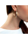 Boucles d'oreilles Guess "All around Guess" Acier doré