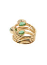 Bague quartz fraise verte