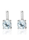 Boucles d'oreilles "Blue Light" Or et Diamants