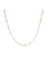 Collier "Linn" Agate mixte bleue