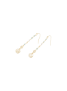 Boucle d'oreilles "Amanda"Aventurine verte, Quartz Rose, Pyrite