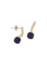 Boucles d'oreilles "Phybie", lapis,
