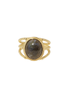 Bague ajustable" Soledad"labradorite