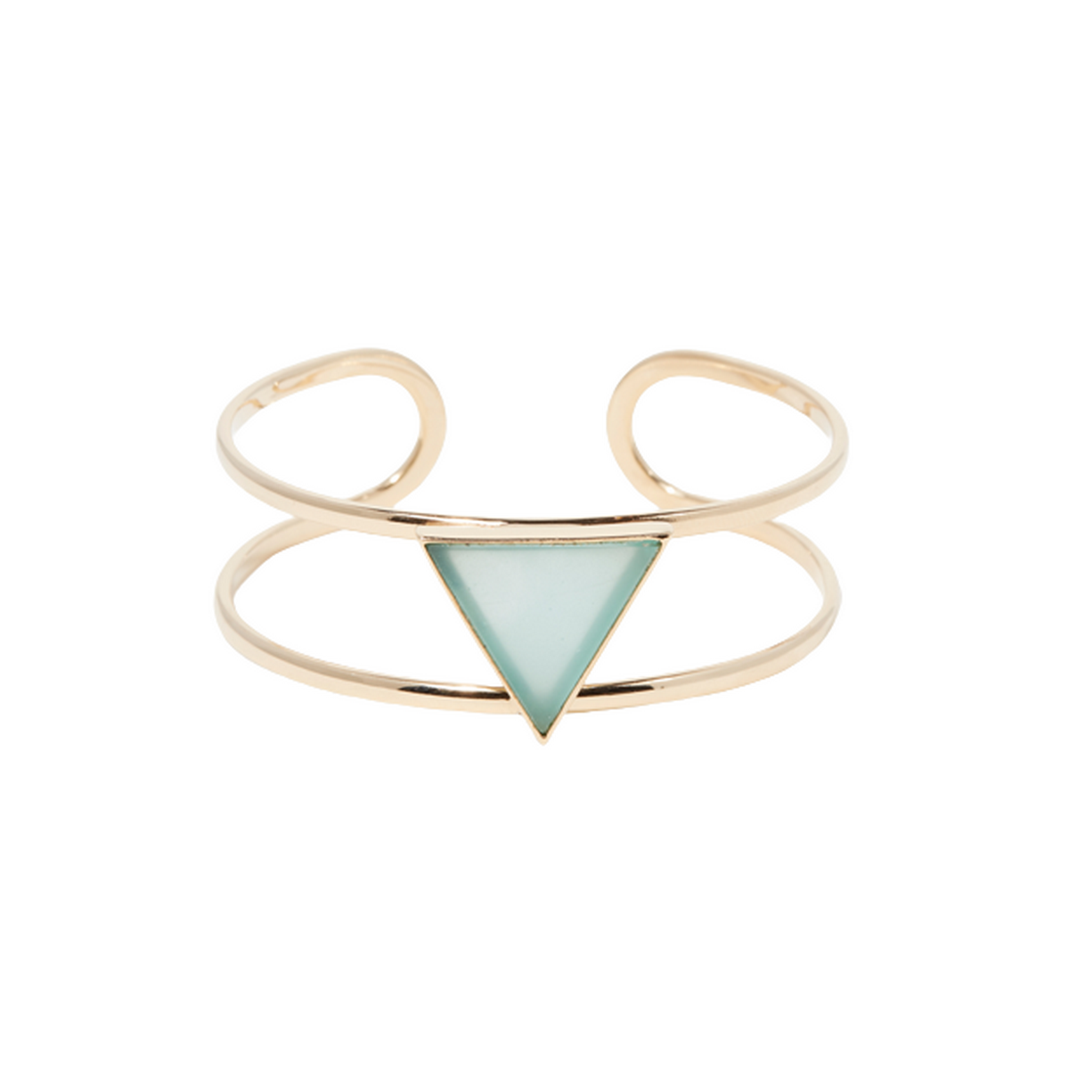 Bracelet "Tara" Aqua Chalcedony Bracelet "Zénétis" Aqua Chalcedony Laiton doré