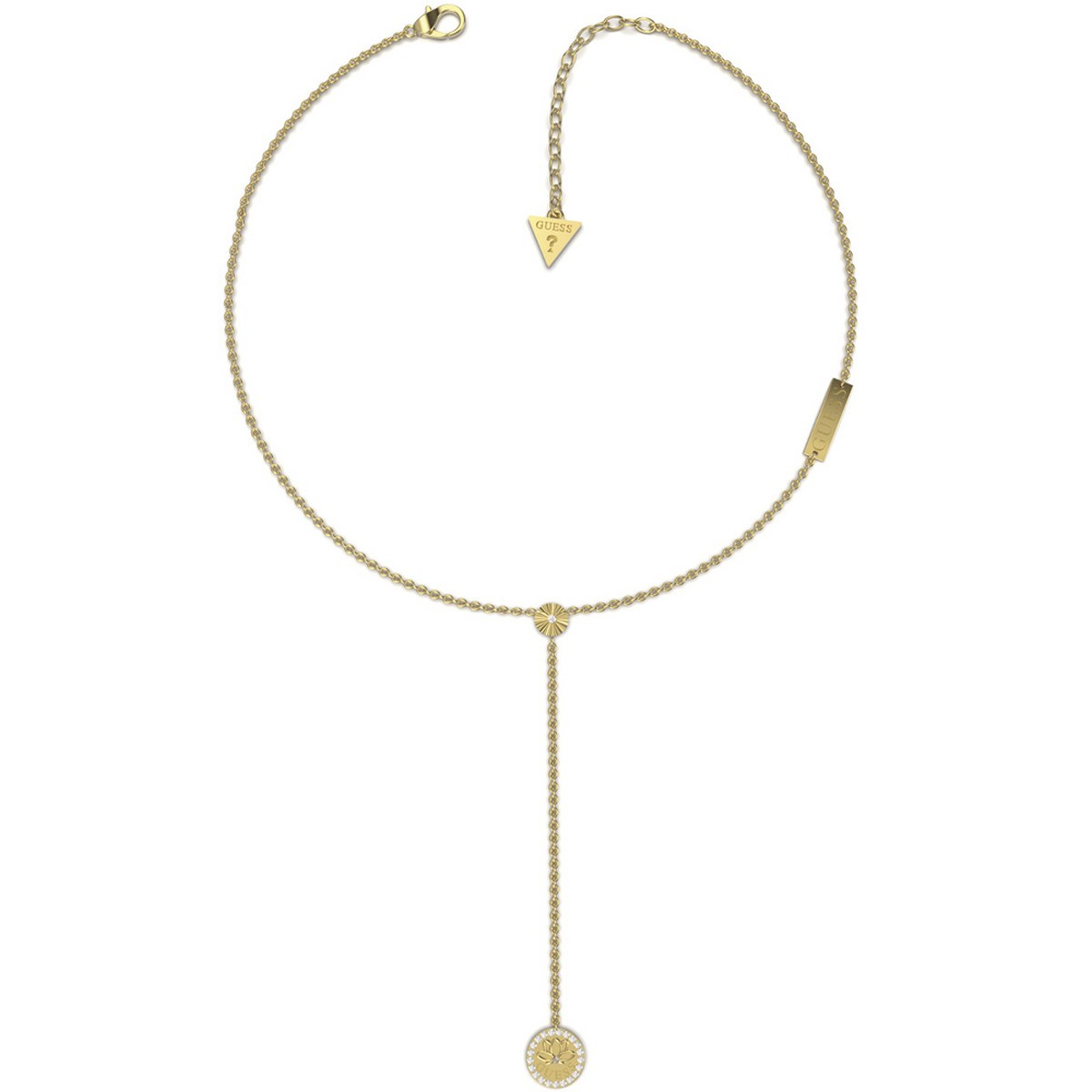 Collier Guess " Lotus" Acier doré Collier Guess " Lotus" Acier doré - JUBN01341JWYG