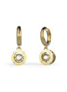 Boucles d'oreilles Guess "Solitaire" Acier doré